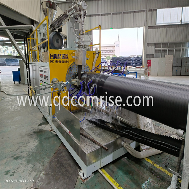 Hdpe Solid Wall Winding Pipe Machine For Unite State-kunde